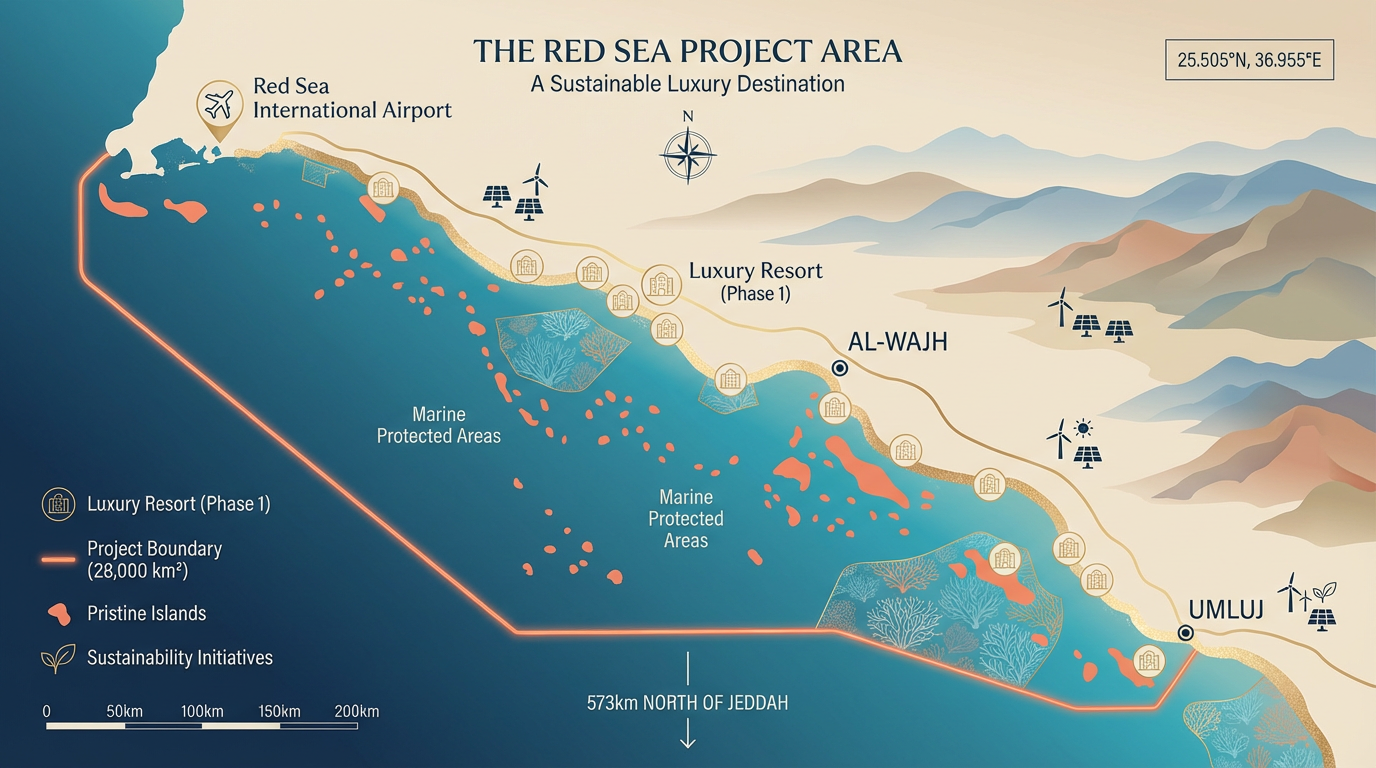 The Red Sea Projectの位置マップ