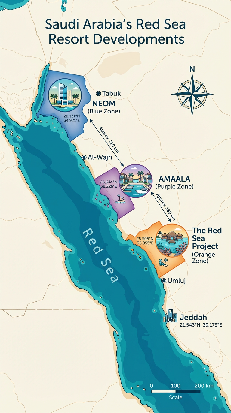 西海岸・紅海エリアマップ